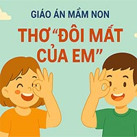 Giáo án:  Thơ 'Đôi mắt của em'