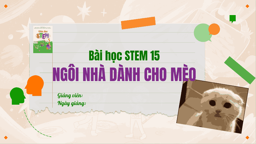 PowerPoint STEM Ngôi nhà dành cho mèo