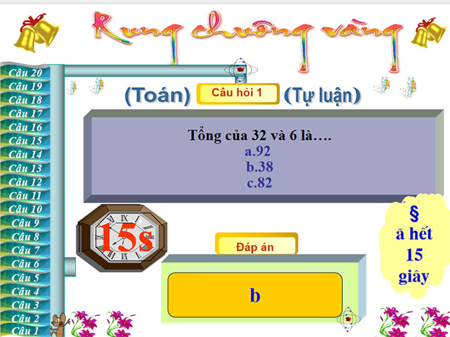 PowerPoint Rung chuông vàng lớp 2