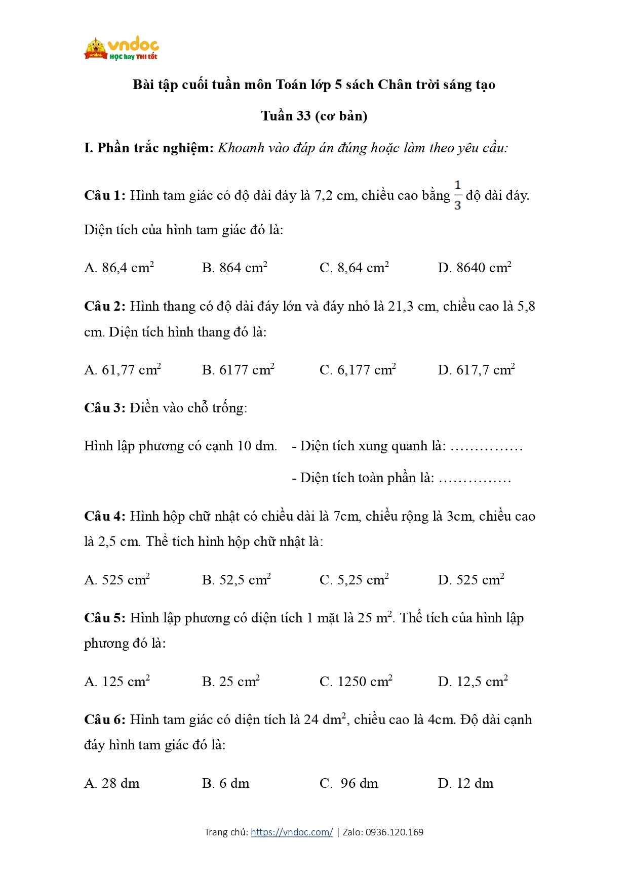 bai tap cuoi tuan mon toan lop 5 tuan 33 co ban ctst page 1*703529