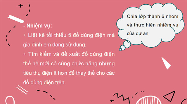 PowerPoint Công nghệ 6 Dự án 4: Tiết kiệm trong sử dụng điện