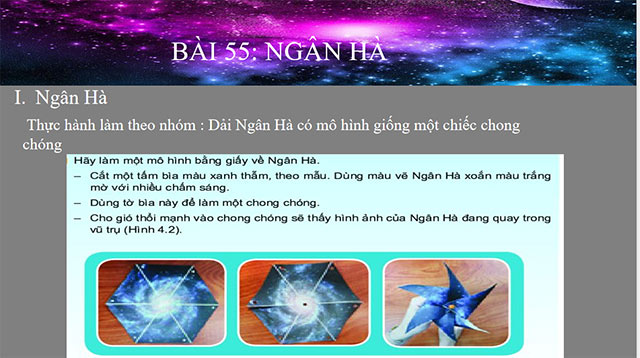 PowerPoint Khoa học tự nhiên 6 Bài 55: Ngân hà