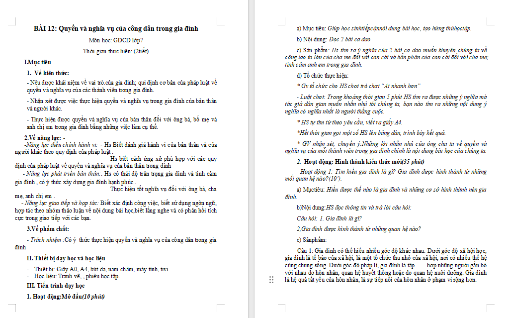 PowerPoint GDCD 7 Bài 12