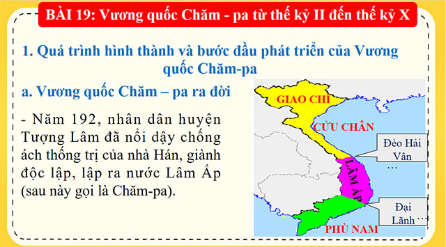 PowerPoint Vương quốc Chăm-pa từ thế kỉ II đến thế kỉ X