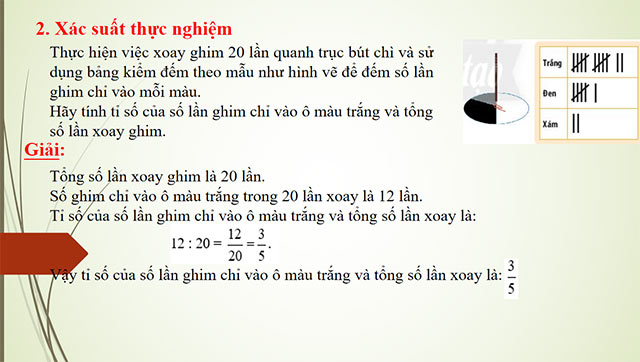 PowerPoint Toán 6 Xác suất thực nghiệm