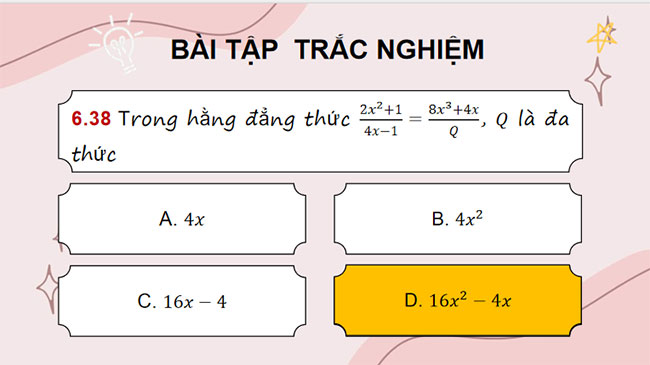 Bài tập cuối chương 6 Toán 8 KNTT