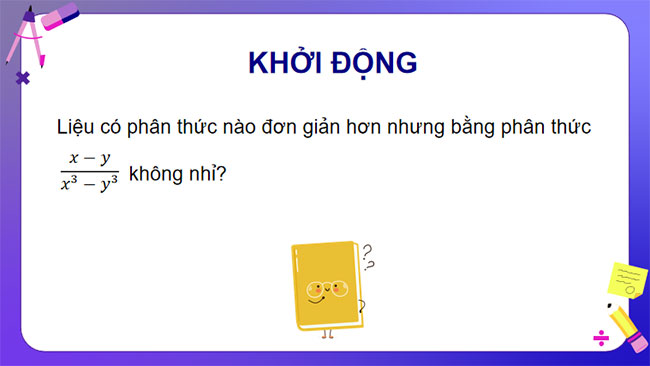 Tính chất cơ bản của phân thức đại số
