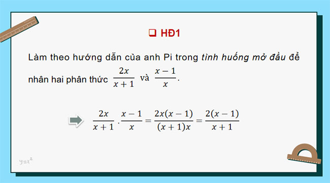 Phép nhân và phép chia phân thức đại số