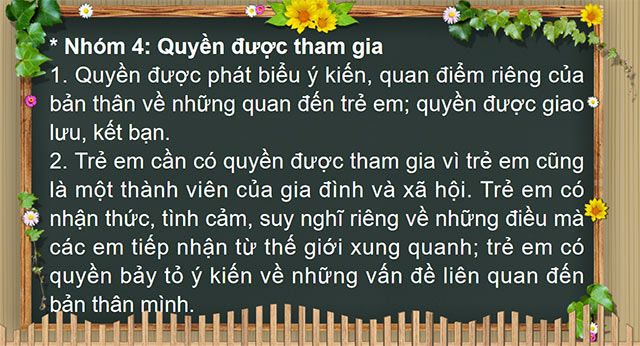 PowerPoint Quyền cơ bản của trẻ em