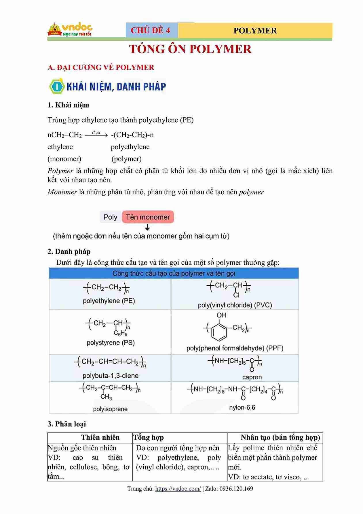 tong on polymer hoa hoc 12 ly thuyet bai tap hinh anh 0 1*707659