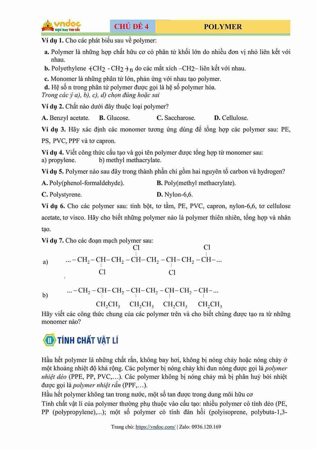 tong on polymer hoa hoc 12 ly thuyet bai tap hinh anh 1 1*707651