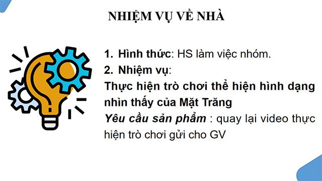 PowerPoint Khoa học tự nhiên 6 Các hình dạng nhìn thấy của Mặt Trăng