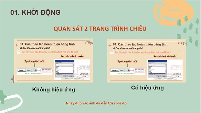 Thực hành tổng hợp Hoàn thiện bài trình chiếu