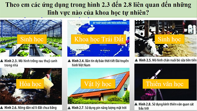 PowerPoint Khoa học tự nhiên 6 Các lĩnh vực chủ yếu của khoa học tự nhiên