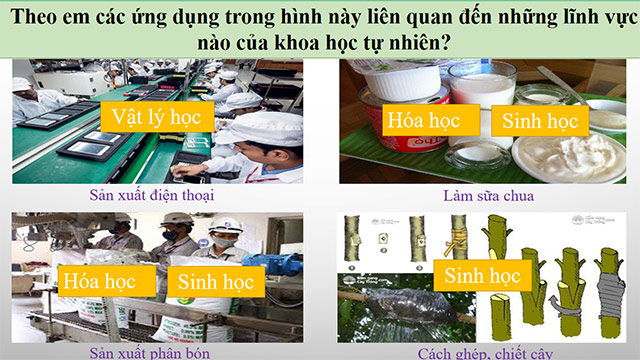 PowerPoint Khoa học tự nhiên 6 Các lĩnh vực chủ yếu của khoa học tự nhiên