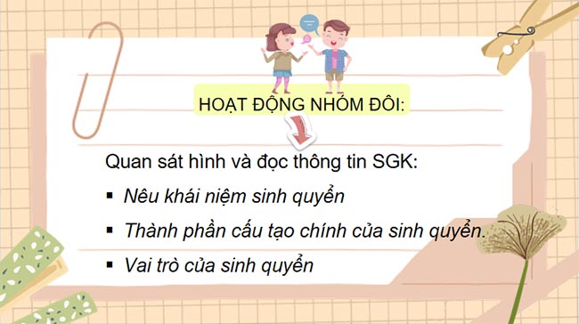 Giáo án Khoa học tự nhiên 8 Bài 45 Sinh quyển 