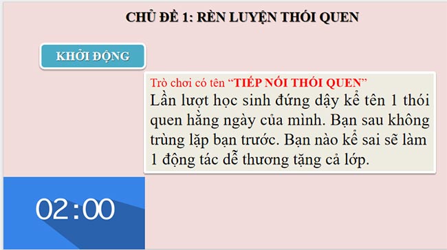 Rèn luyện thói quen