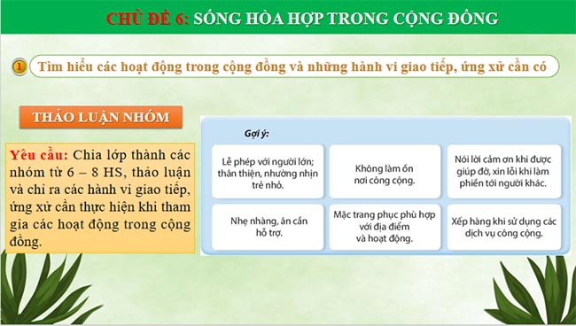 Sống hòa hợp trong cộng đồng