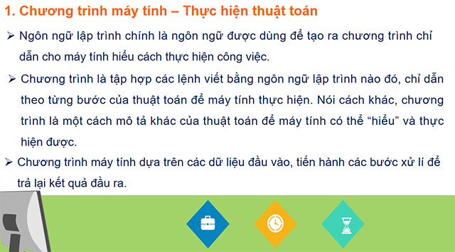 PowerPoint Tin học 6 Chương trình máy tính