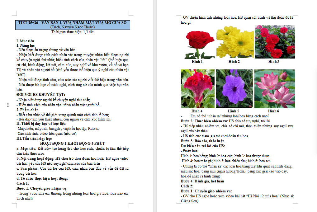 Vừa nhắm mắt vừa mở cửa sổ