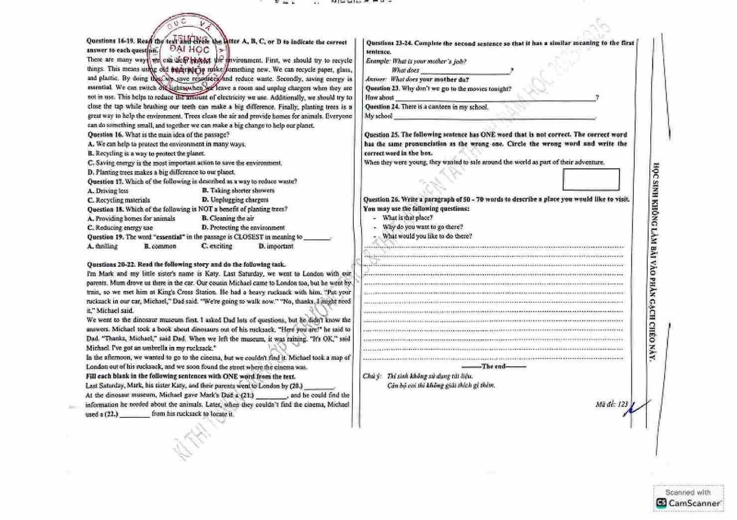 de thi mon tieng anh ts 6ntt 2*709735