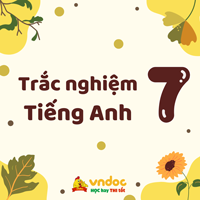 Trắc nghiệm ngữ pháp Tiếng Anh 7 Unit 8 Films