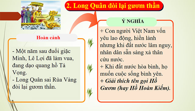 PowerPoint Ngữ văn 6 Bài 1: Sự tích Hồ Gươm