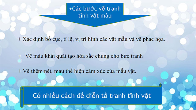 PowerPoint Mĩ thuật 6 Tranh tĩnh vật màu
