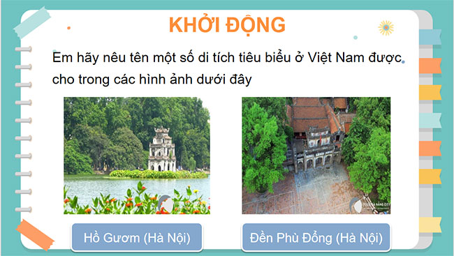  Hình ảnh di tích trong sáng tạo mĩ thuật