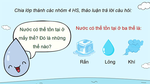 PowerPoint Khoa học 4 Sự chuyển thể của nước