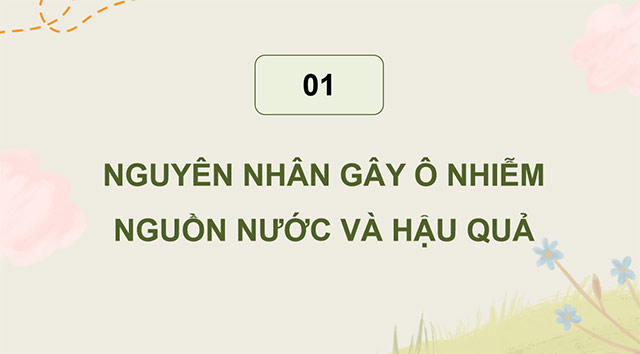 PowerPoint Khoa học 4 Ô nhiễm và bảo vệ nguồn nước