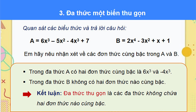 Đa thức một biến