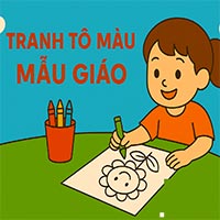 Tranh tô màu mẫu giáo