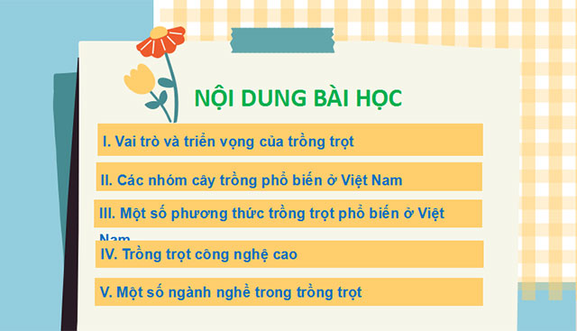 Giới thiệu chung về trồng trọt 