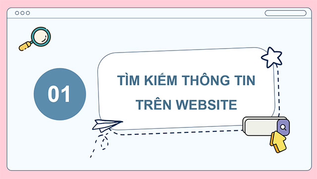 PowerPoint Tin học 5 Tìm kiếm thông tin trên website