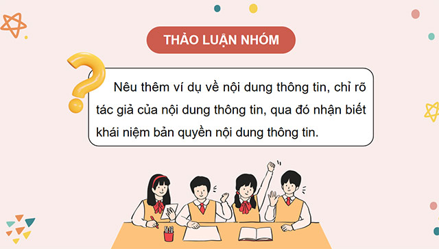PowerPoint Tin học 5 Bản quyền nội dung thông tin