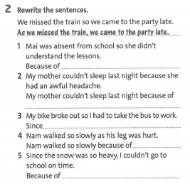 Friends Plus 9 Workbook giải Language Focus Practice Unit 3 minh họa 2