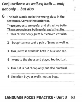 Friends Plus 9 Workbook giải Language Focus Practice Unit 3 minh họa 6