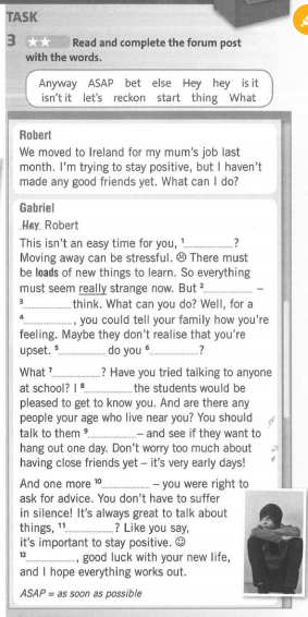 Friends Plus 9 Workbook giải Unit 4 Writing minh họa 1