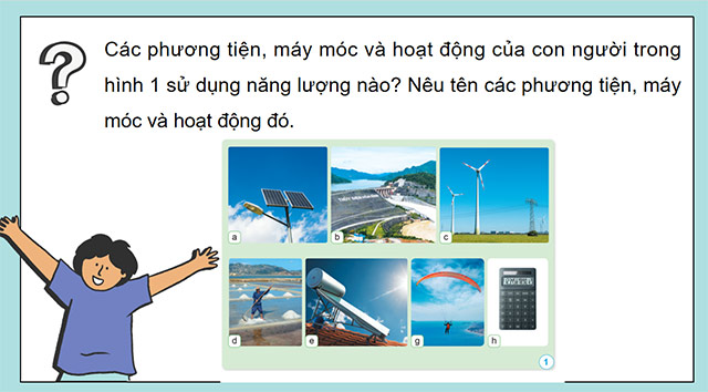 PowerPoint Khoa học 5 Năng lượng mặt trời, năng lượng gió và năng lượng nước chảy