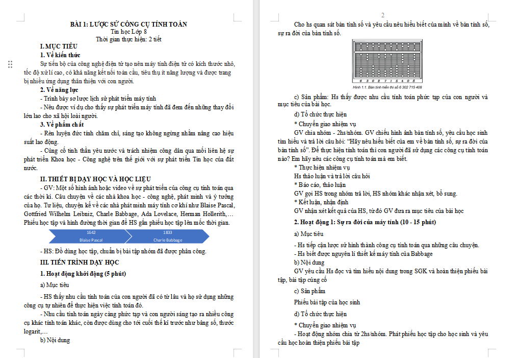Lược sử công cụ tính toán