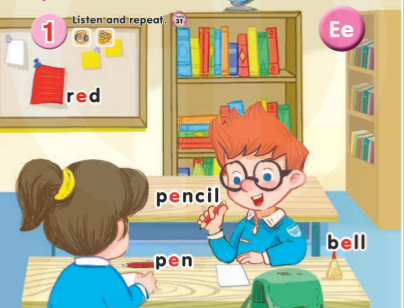 Tiếng Anh lớp 1 Global Success Unit 6 Lesson 1