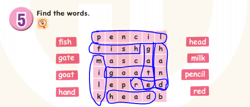 Tiếng Anh lớp 1 Global Success Self check 2 minh họa 1