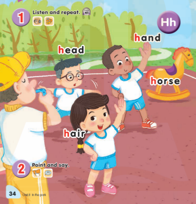 Tiếng Anh lớp 1 Global Success Unit 8 Lesson 1