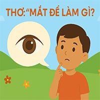 Giáo án: Thơ “Mắt để làm gì?” 