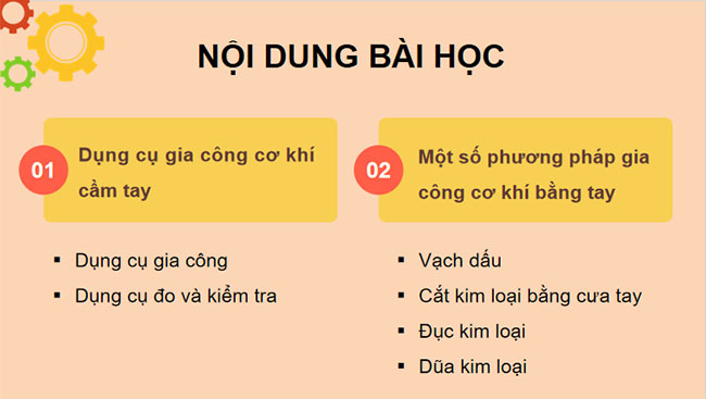 Gia công cơ khí bằng tay