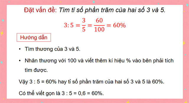 PowerPoint Toán 5 Tìm tỉ số phần trăm của hai số