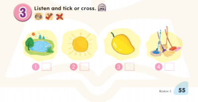 Tiếng Anh lớp 1 Global Success Self check 3