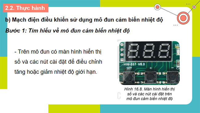 Mạch điện điều khiển sử dụng mô đun cảm biến