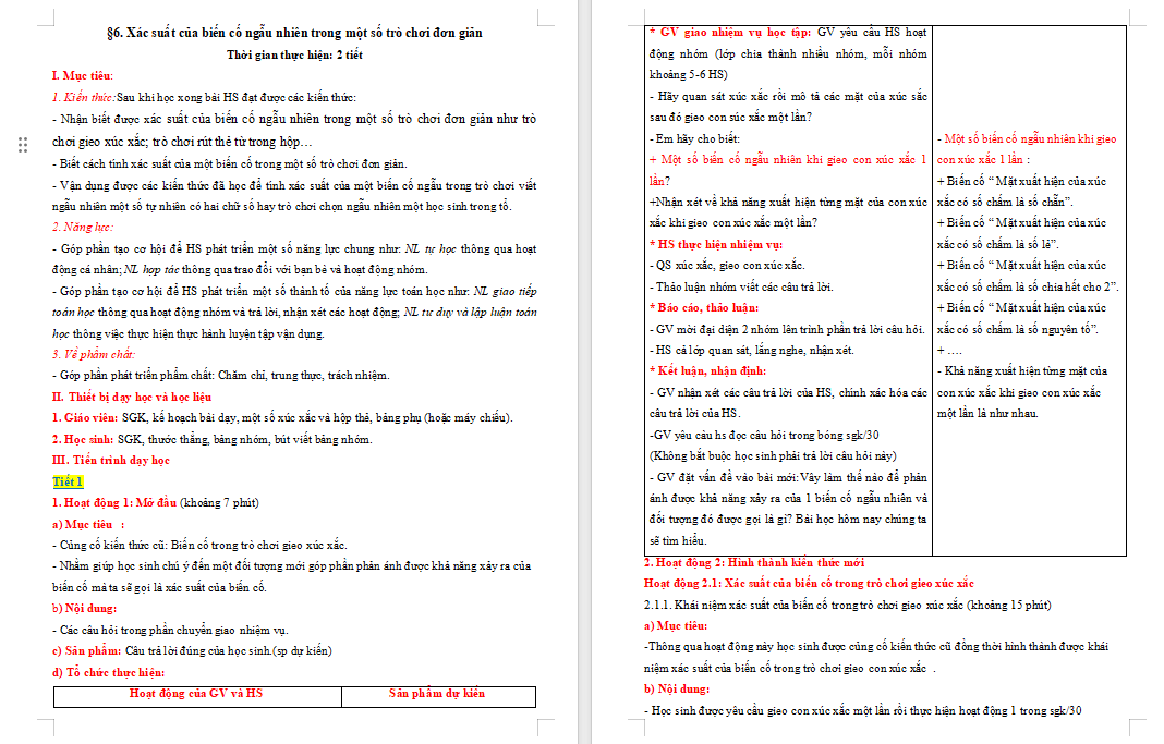 Giáo án PowerPoint Toán 7 Bài 6